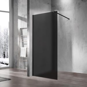 Душевая перегородка Vincea Walk-In Черный / Тонированное матовое