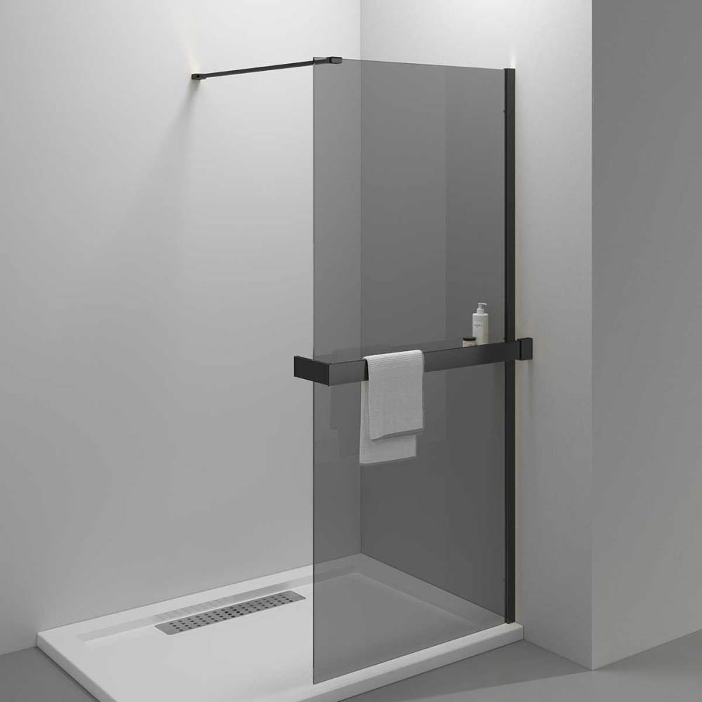 Душевая перегородка Vincea Walk-In Черный / Тонированное